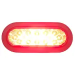 TR56118 6\" Three Functions LED Red Oval Tail Light