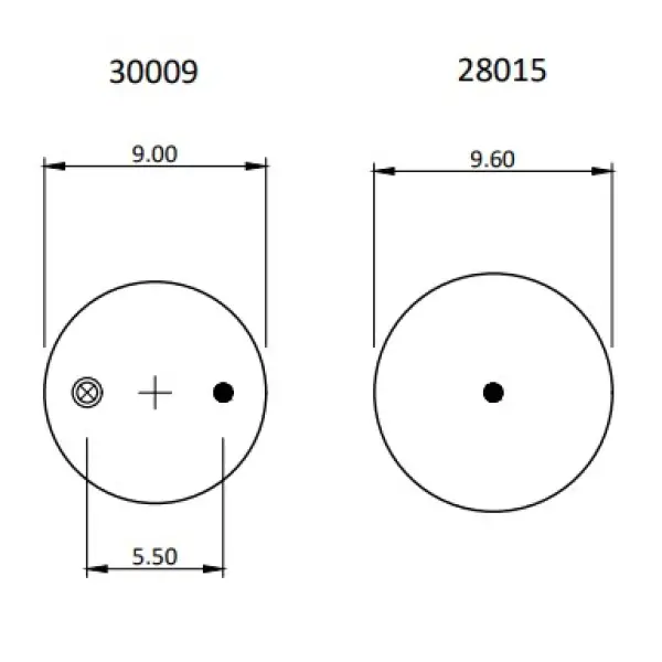 Trailer Air Spring Replaces 1R12-1047, W01-358-9807, 68151