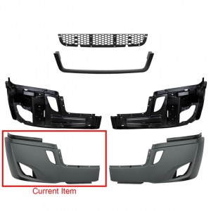 Right Outer Bumper Cover with Fog Light Hol Replaces 21-28981-004