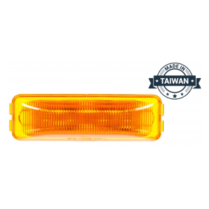 TR56127 LED, Yellow Rectangular, 4 Diode, Marker Clearance Light (Made in Taiwan)
