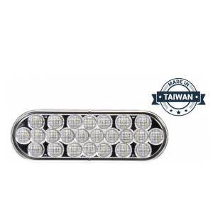 TR56134 LED, Clear Oval, 24 Diode, Front/Park/Turn Taillight (Made in Taiwan)