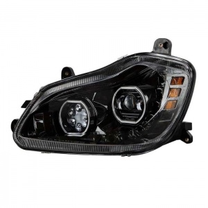 Left Side Projector Headlight with LED for Kenworth T680 Trucks